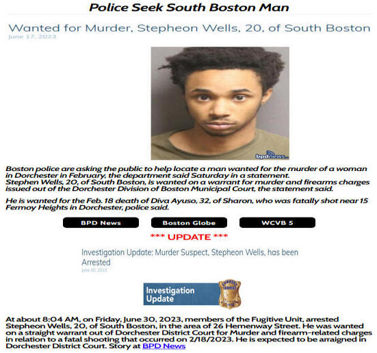 Police Seek South Boston Man - Murder Charges
