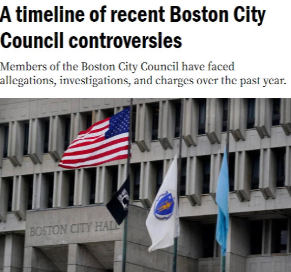 Boston City Council have dealt with a variety of controversies.